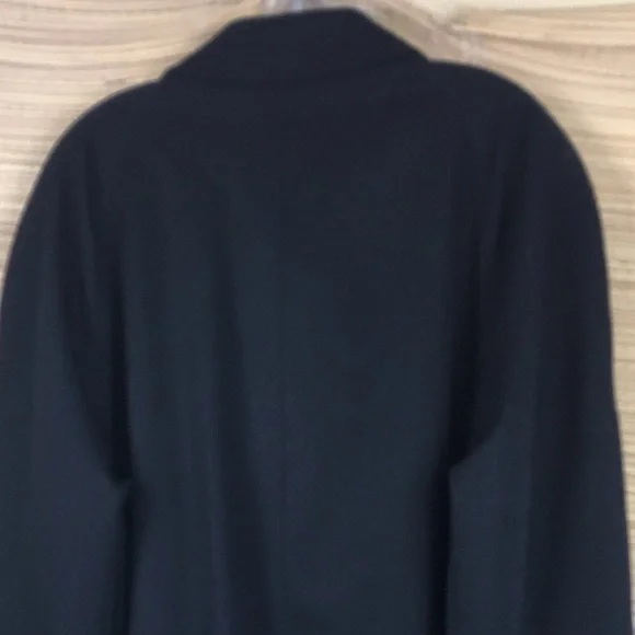 Burberry London Single Breasted Belted 100% Wool Car Trench Coat Size 40R - Picture 9 of 15